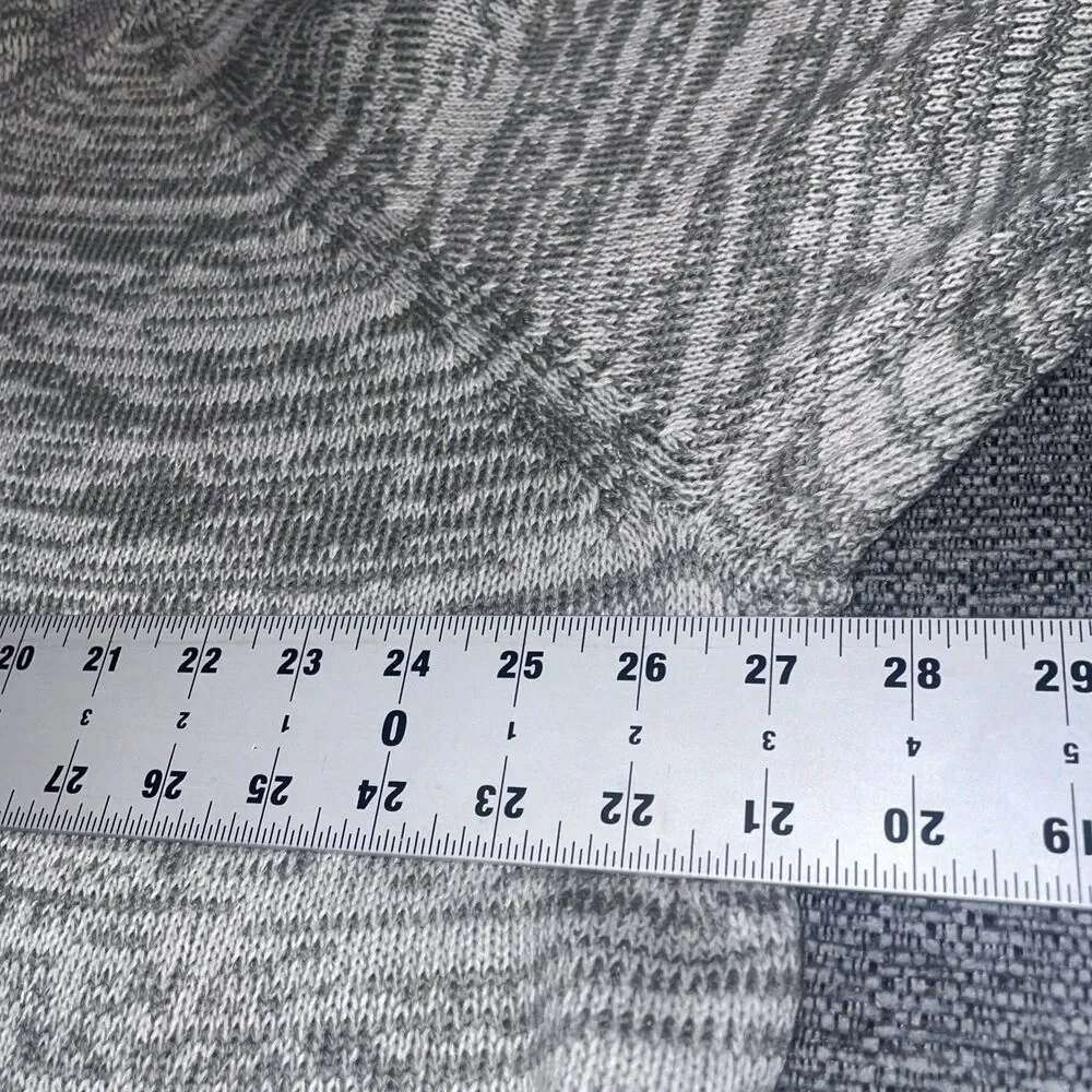 Avenue Plus Size Sweater 26/28 Gray White Marled Knit Hoodie Cozy Casual NWT‎